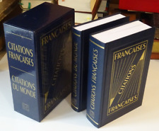 Dictionnaire  Citations Françaises  Monde Entier Les Usuels Robert 2005 Coffret
