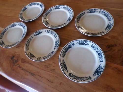 Lot assiettes dessert - 6,