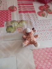 Lot 2 petites peluches mignonnes ours & girafe collection, déco, cadeau enfant