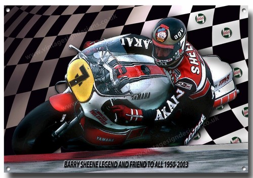 Barry sheene métal signe - sheene,