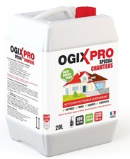 Javel travaux chantier façade toiture nettoyant surface 9.6° 20L OGIX PRO
