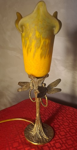 Lampe art nouveau bronze - nouveau,