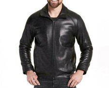 Blouson en cuir véritable