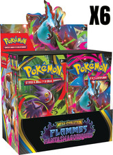 Case Pokémon 6 x Display Booster ME02 Flammes Fantasmagoriques  Neuf Fr Scellé