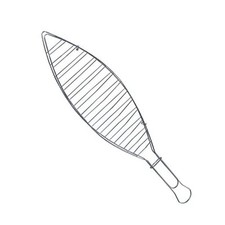 Grille à poisson Master Grill 41cm acier inoxydable barbecue MG147