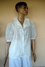 CHEMISIER D ETE A JABOT VOLANT