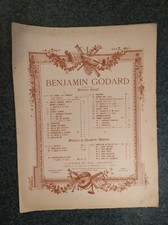 3E NOCTURNE BENJAMIN GODARD  PIANO partition musique ancienne sheet music
