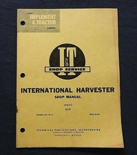 1961 International Harvester Farmall B-275 Tracteur I & T Réparation Shop Manuel