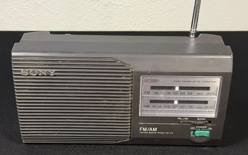Vintage sony icf am - icf-24, fm/am