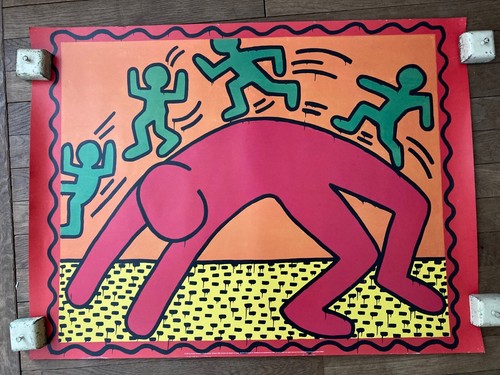Affiche ancienne keith haring - affiche,