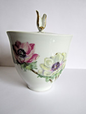 Ancien Sucrier - Porcelaine de LIMOGES Ancienne Fabrique Royale - Décor PAVOT