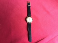 Montre Ancienne , Chrono, Marque Eska , Homme, Avec Bracelet Cuir Bralux, Bloqué