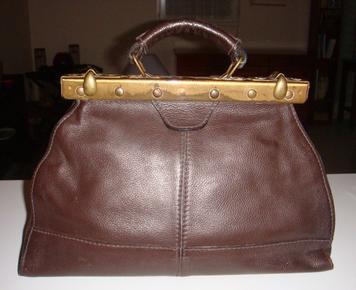 Sac médecin ancien cuir - sac,