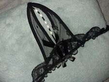 Lingerie sexy accessoire coquin: string ficelle perles blanches - 4 coloris