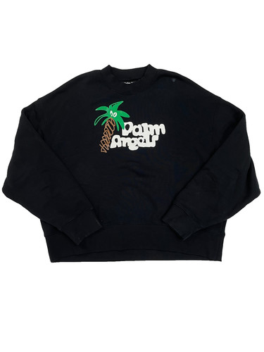 Sweat shirt noir imprimé - noir,