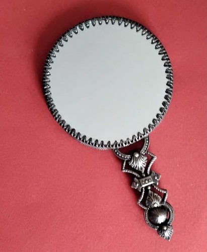 Ancien miroir face main - ancien,