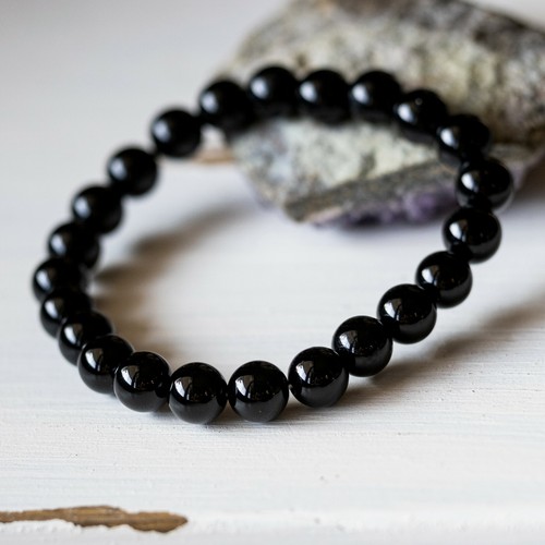 Bracelet onyx noir perles - onyx,