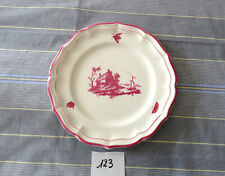 123- GIEN. Modèle paysages roses. Assiette plate D 25 cm