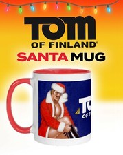 Tom of Finland Sexy Santa Gay Coffee Mug  (Leather, Daddy, Queer, Secret)
