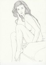 dessin de nu féminin (female