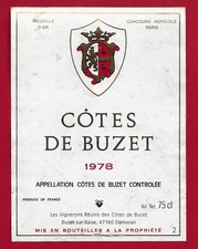 85/34 Etiquette CÔTES DE