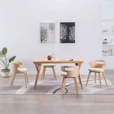 6x Bois Courbé Chaises à