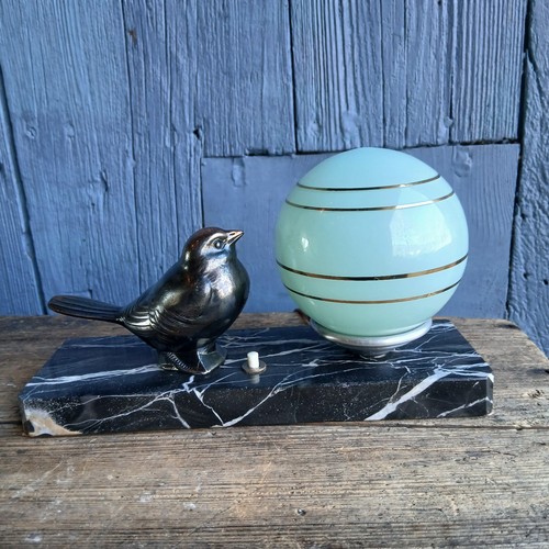 Art deco sparrow - deco, spelter