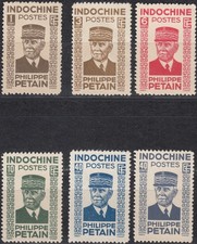 INDOCHINE Colonie Française 1943-44 Yvert 243/248 Neuf (*) (ref#17978)