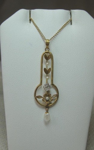 Art nouveau diamant 14k - nouveau, or