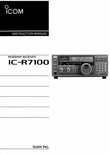 Icom r7100 - icom, ic-r7100