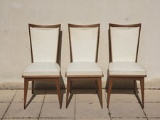 Lot de 3 chaises Baumann art déco année 50