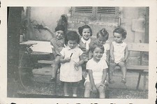 Photo Ancienne Enfants sur un