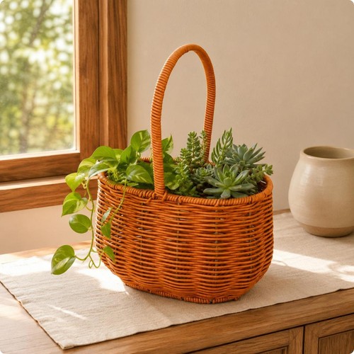 Panier fleurs portatif - fleurs,
