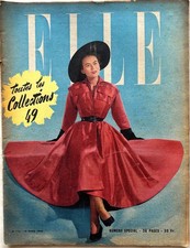 ELLE Magazine n° 172 du 15 Mars 1949 ancienne revue mode Toutes les Collections