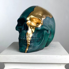 Sculpture de crâne pop art