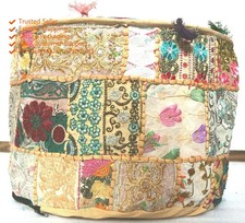 Floral Pouf Ottomane Indien