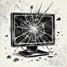 Moniteur Dell E1715S défectueux 17 pouces SXGA (1280 x 1024), 6