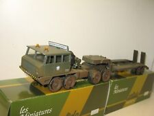 SOLIDO, grand camion porte char militaire BERLIET T12 complet décoré beau verem