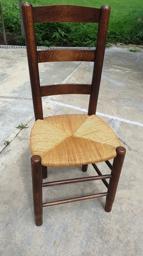 Chaises paillées style - chaises,