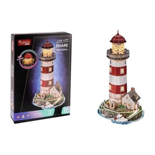 Puzzle lumineux phare - 3d,