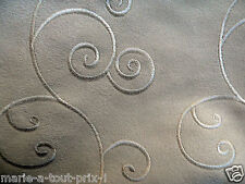 Tissu de déco ameublement haut de gamme TEXAM 110cm x 140cm Tivoli couleur sable