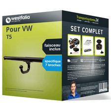Attelage pour VW T5 03- col de cygne Westfalia + Faisceau spécifique 7 broches