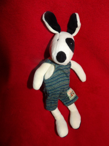 Doudou peluche chien blanc - doudou,