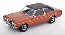 KK Scale 1:18 FORD TAUNUS GXL SEDAN VINYL ROOF BROWN METALLIC & FLAT BLACK 1971