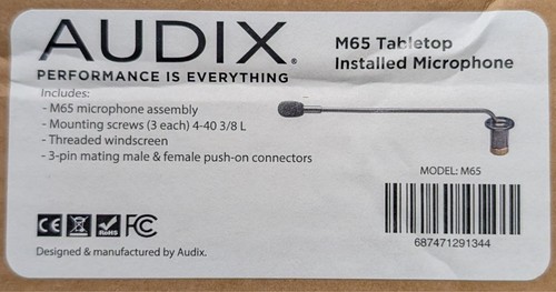 Audix m65 tabletop - audix, microphone