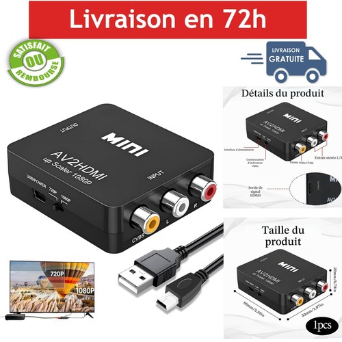 Adaptateur rca vers hdmi - adaptateur,