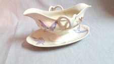 Saucière oiseaux , signé H B