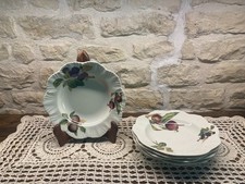Lot de 4 assiettes creuses en porcelaine de Limoges – Modèle Royal Limoges