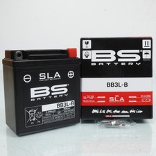 Batterie SLA BS Battery pour Moto Yamaha 80 RDLC 1982 à 1985 YB3L-B / 12V 3Ah
