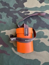 HERMÈS  Boîte Ronde Cylindrique & Ruban  Orange Vide Neuve ⇒ H  7,50 cm x D 5 cm